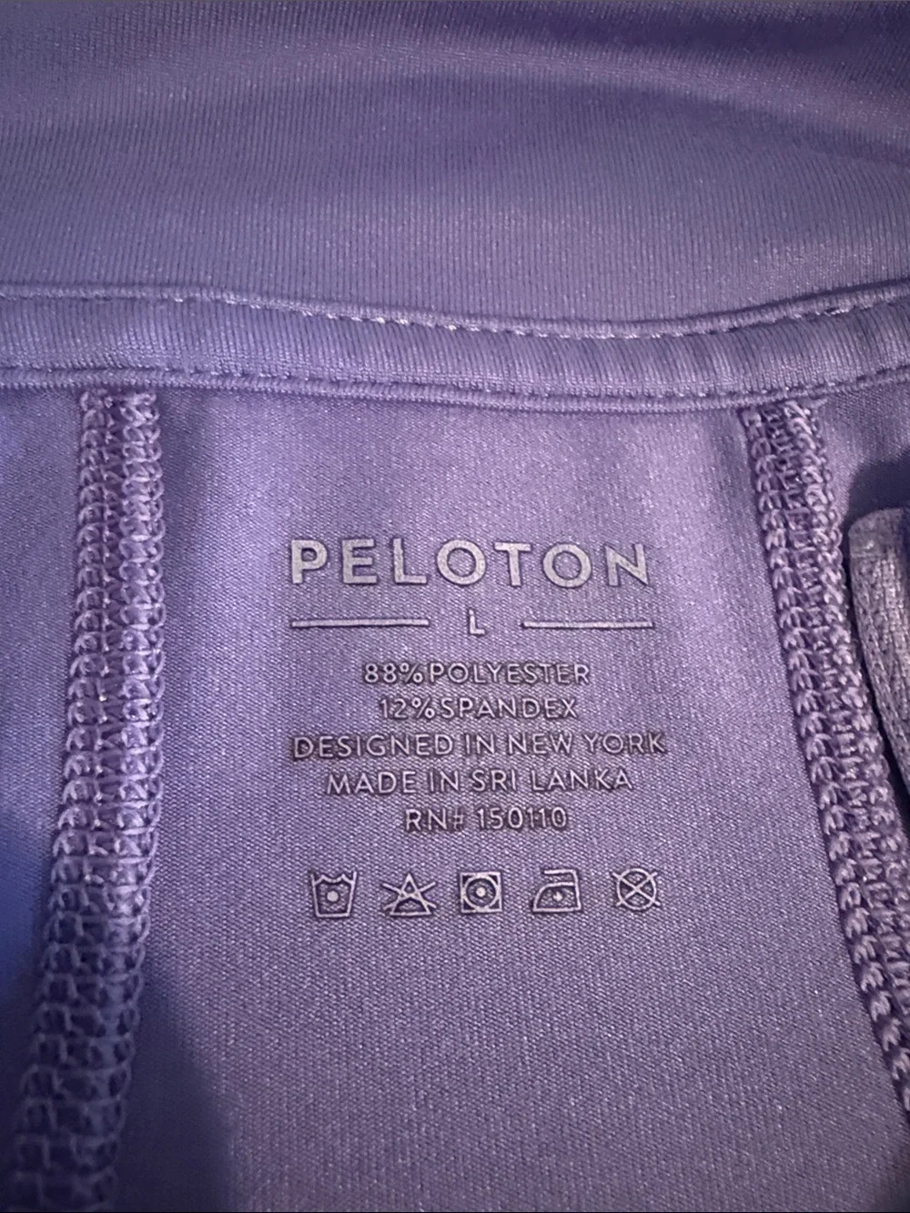 Peloton Lavender Purple Quarter-Zip Training Top - Picture 4 of 6